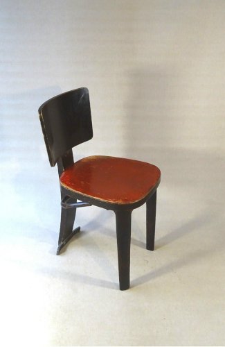 Chaise Bistrot Art Déco Fischel 1936 tripode- no Thonet -N° 395 -