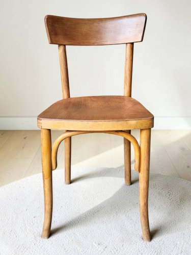 Chaise bistrot en bois courbé (bentwood), Tchécoslovaquie