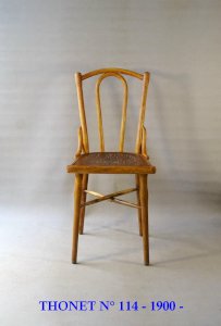 Bistro Chair by Thonet No. 114, circa 1900