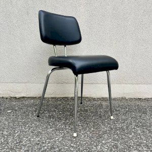 Chaise bureau skaï noir
