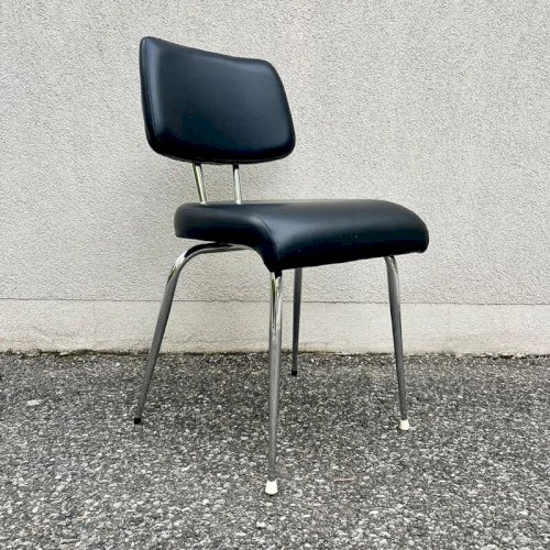 Chaise bureau skaï noir