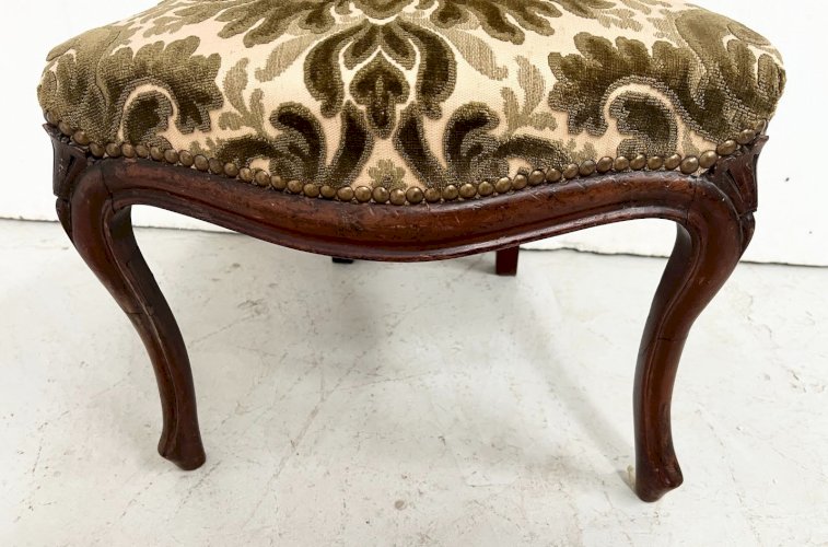 Chaise Chauffeuse d'èpoque Napoléon III en Acajou XIX siècle