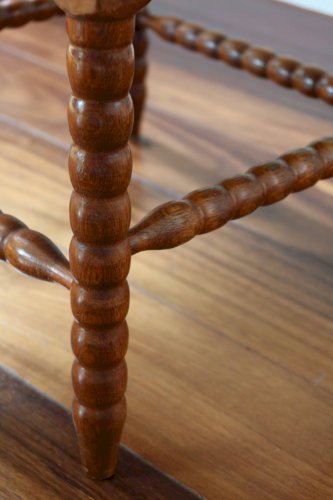 Chaise dangle ancienne en bois tourné