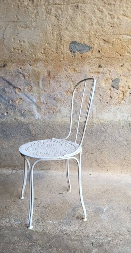 Chaise de jardin en fer 1950s