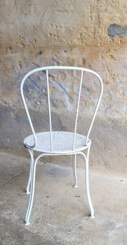 Chaise de jardin en fer 1950s