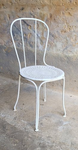 Chaise de jardin en fer 1950s
