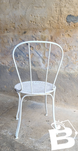 Chaise de jardin en fer 1950s