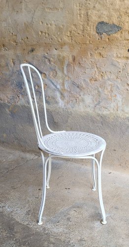 Chaise de jardin en fer 1950s