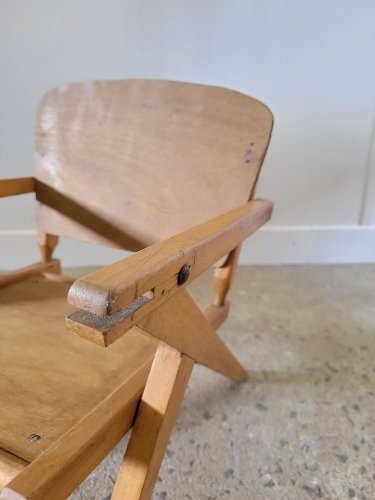Chaise enfant vintage en bois