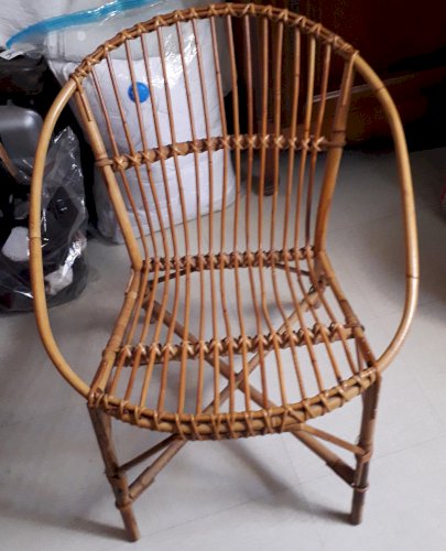 Chaise fauteuil rotin