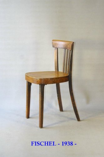 Chaise Fischel France 1949 bistrot - Art déco -no Thonet