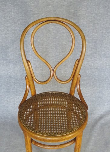 Chaise FISCHEL N°20 dite OMEGA, vers 1890 cannage d'origine. No Thonet