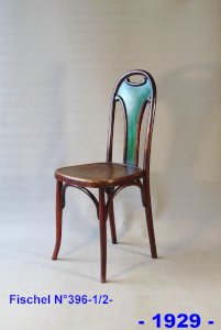 Chaise Fischel N°396 vers 1929, variante de Thonet 738/XI