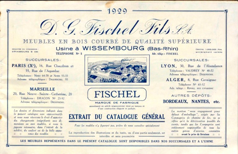 Chaise Fischel N°396 vers 1929, variante de Thonet 738/XI