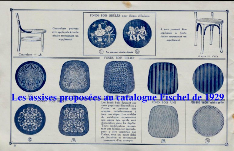 Chaise Fischel N°396 vers 1929, variante de Thonet 738/XI