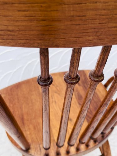 Chaise haute vintage années 60 en bois massif style campagne chic