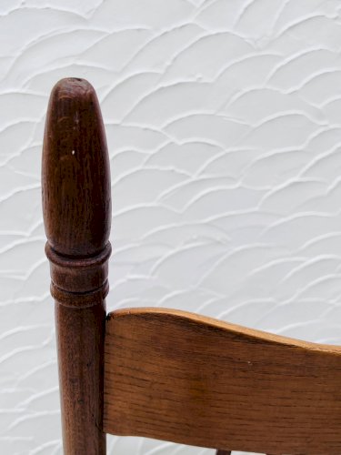 Chaise haute vintage années 60 en bois massif style campagne chic