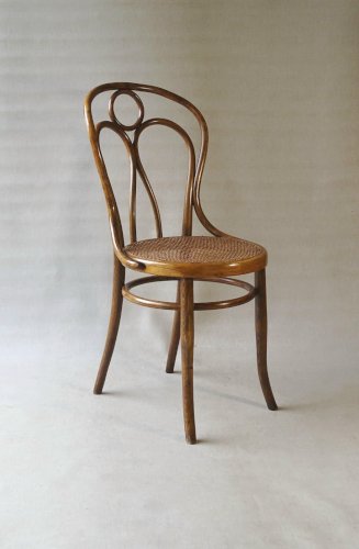 Chaise Hofmann en bois courbé, vers 1908 cannage parfait-no Thonet -