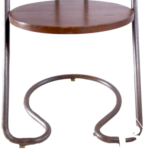 Chaise industrielle en métal