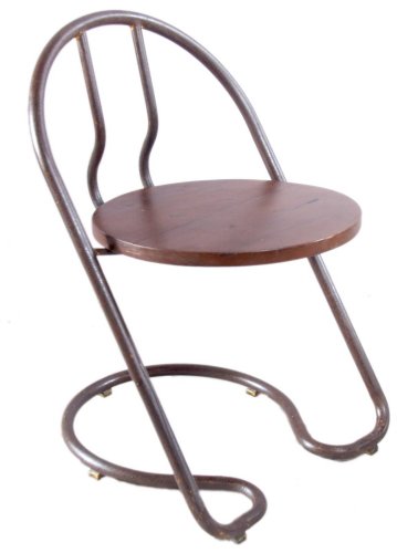 Chaise industrielle en métal