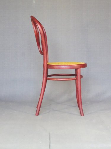 Chaise KOHN N°20 Ωméga, teinte "Cherry" d'origine, vers 1900, no Thonet