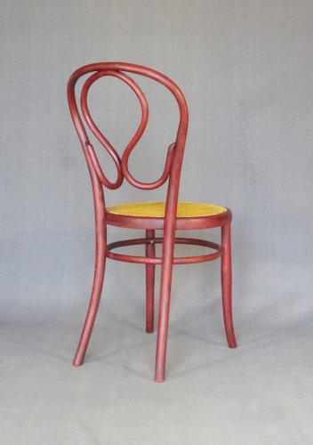 Chaise KOHN N°20 Ωméga, teinte "Cherry" d'origine, vers 1900, no Thonet