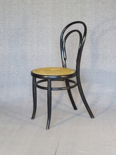 Chaise N°14 de KOHN , noir Empire, vers 1875 - no Thonet -