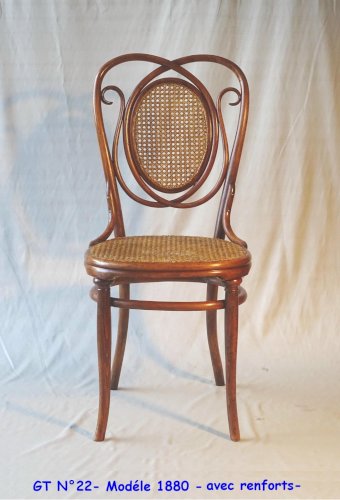 Chaise N°22 par FIUME (Chevallier) vers 1890, no Thonet