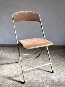 Gold Metal Folding Opera Chair, 1960s-1970s