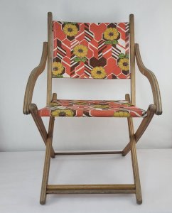 Chaise pliante vintage années 60