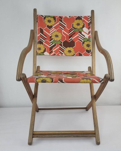 Chaise pliante vintage années 60