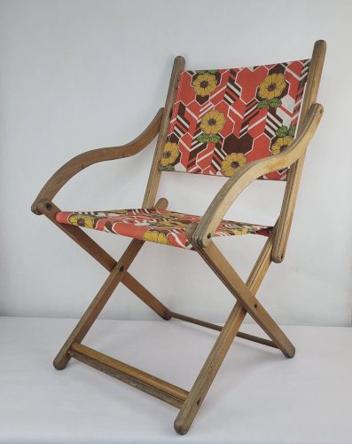 Chaise pliante vintage années 60