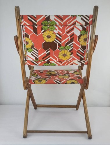 Chaise pliante vintage années 60