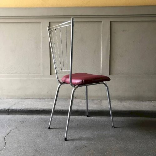 Chaise vintage métal