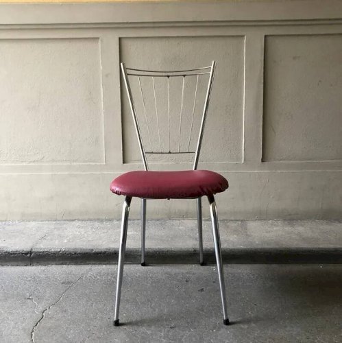 Chaise vintage métal