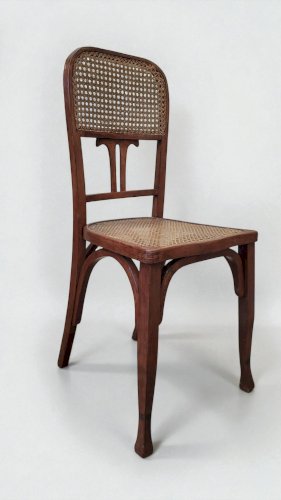 Chaises Art Nouveau en bois courbé