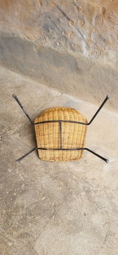 Chaises Basket en Osier par Gian Franco Legler, 1950s