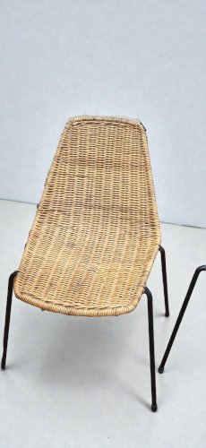Chaises Basket en Osier par Gian Franco Legler, 1950s