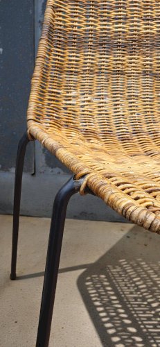 Chaises Basket en Osier par Gian Franco Legler, 1950s