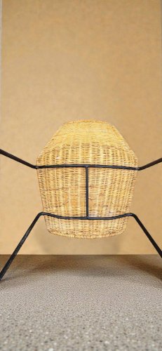 Chaises Basket en Osier par Gian Franco Legler, 1950s