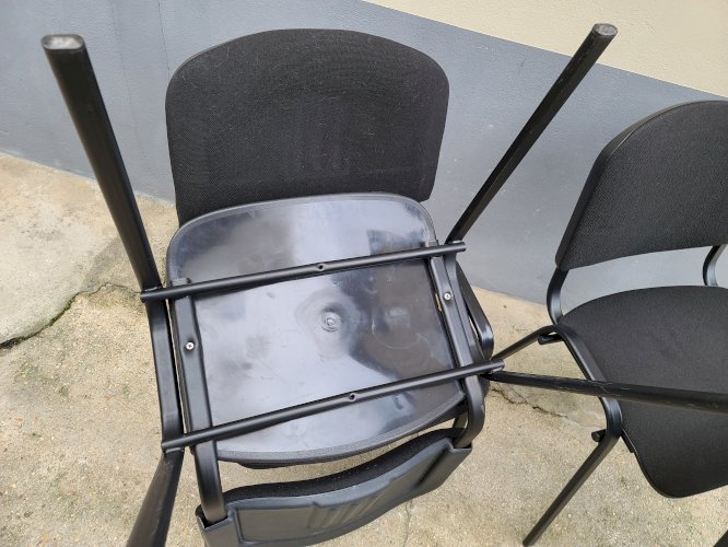 chaises de bureau  tissu (4 ex)