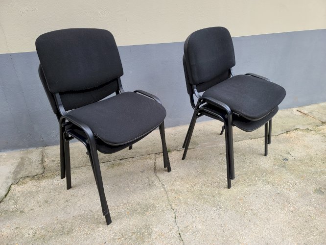 chaises de bureau  tissu (4 ex)