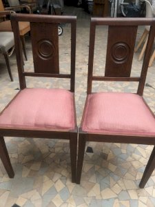 Vintage wooden chairs (2 pcs)