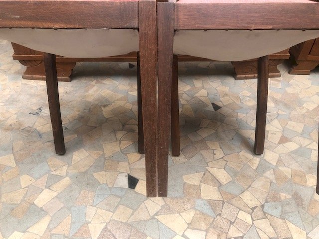 Chaises en bois vintage (2 ex)
