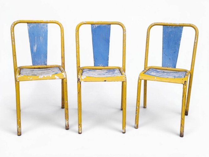 Chaises Tolix Xavier Pauchard T4 - 1950s (*3)