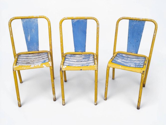 Chaises Tolix Xavier Pauchard T4 - 1950s (*3)