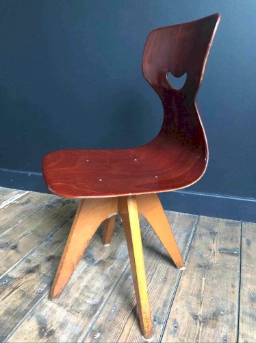 Chaises vintage Smile de Adam Stegner, sièges anciens design