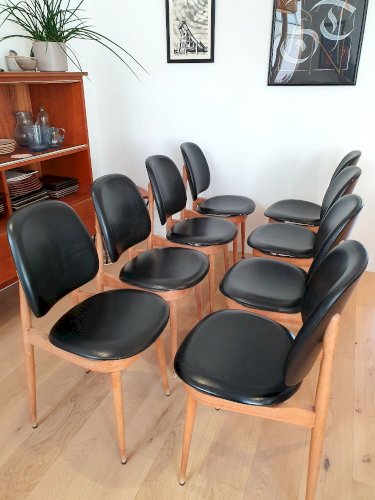 Chaises vintagespégase par Pierre Gurariche / Baumann