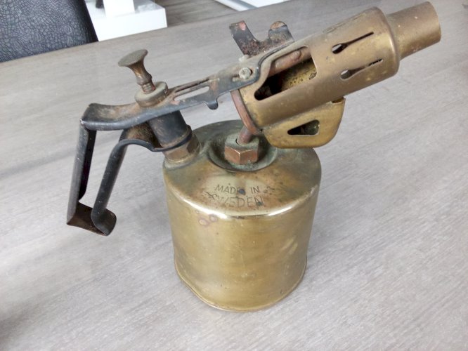 chalumeau lampe a soudé cuivre made in sweden vintage