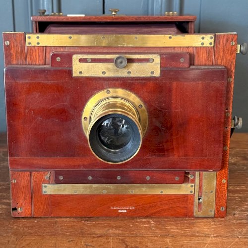 Chambre photographique en acajou H. Mackenstein Paris L9320